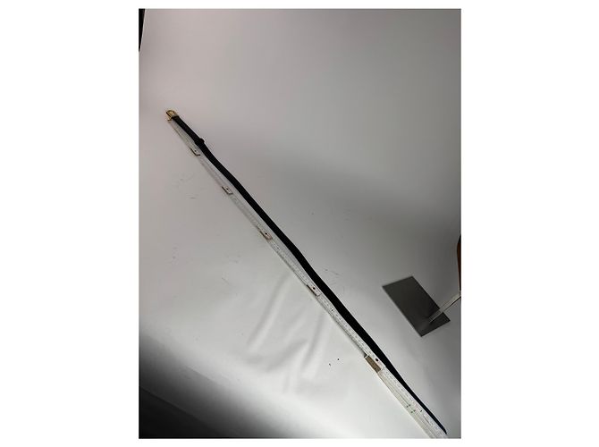 Vintage Lancelot Ledergürtel schwarz - Ansicht 5