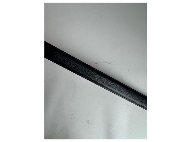 Vintage Lancelot Ledergürtel schwarz - Ansicht 8