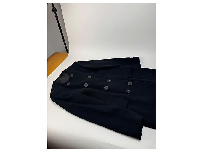 Vintage Gianni Versace Wolltrenchcoat L - Ansicht 10