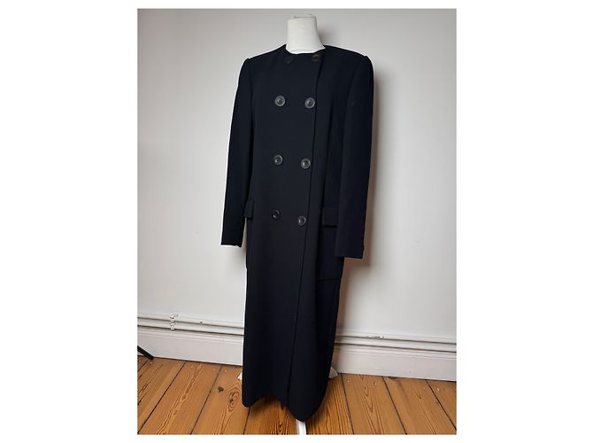 Vintage Gianni Versace Wolltrenchcoat L - Ansicht 14