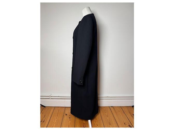 Vintage Gianni Versace Wolltrenchcoat L - Ansicht 2