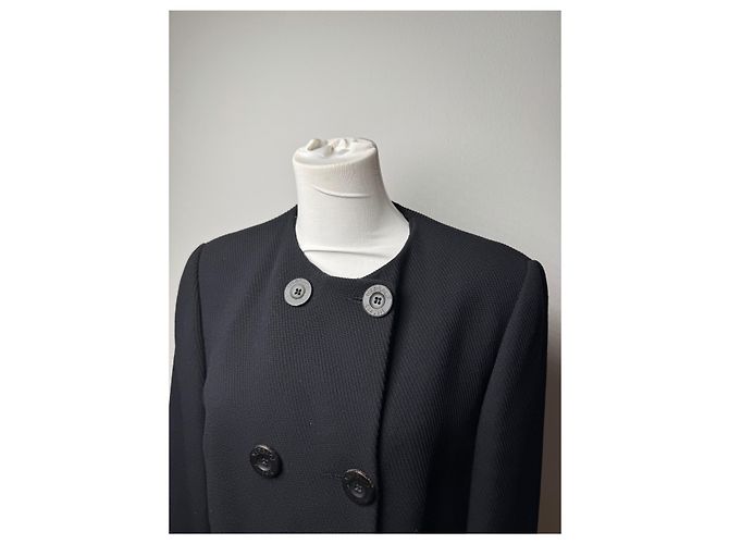 Vintage Gianni Versace Wolltrenchcoat L - Ansicht 8