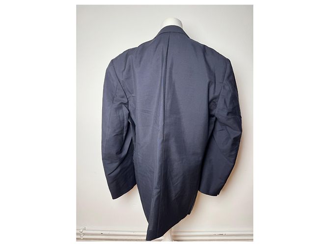Blazer in lana vintage Dior blu navy 52/L - vista 13