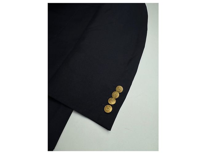 Blazer in lana vintage Dior blu navy 52/L - vista 6