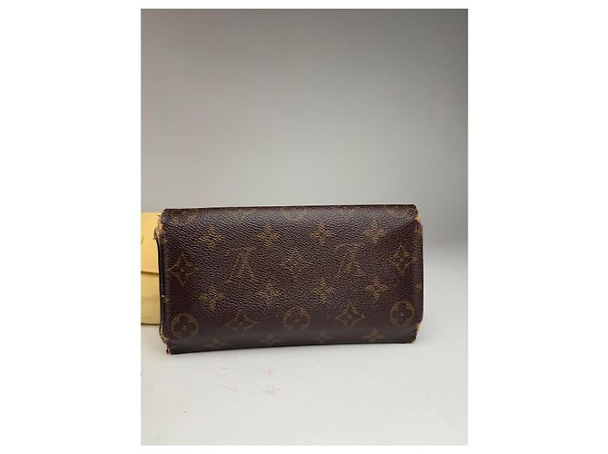 Vintage Louis Vuitton leather monogram wallet brown - view 12