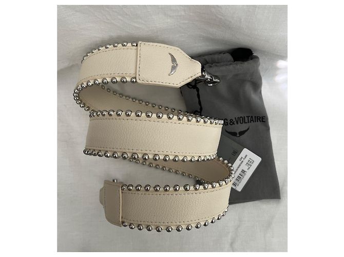 Zadig & Voltaire Tracolla in pelle beige - vista 5