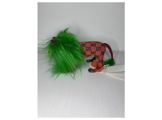 Peluche leone Gucci GG verde multicolore - vista 2