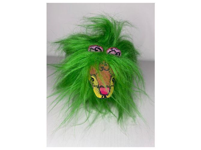Peluche leone Gucci GG verde multicolore - vista 3