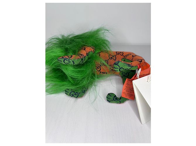 Peluche leone Gucci GG verde multicolore - vista 8