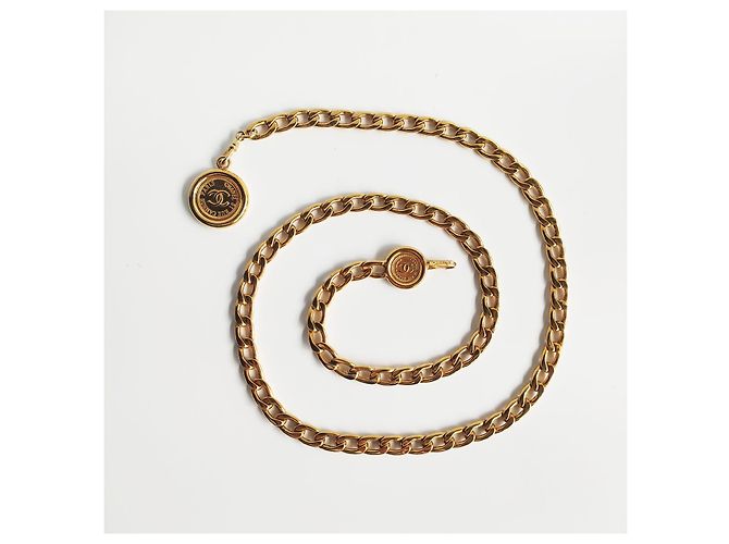 Cambon Chanel-Gürtel aus goldener Kette - Ansicht 2