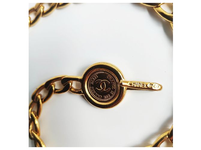 Cambon Chanel-Gürtel aus goldener Kette - Ansicht 3