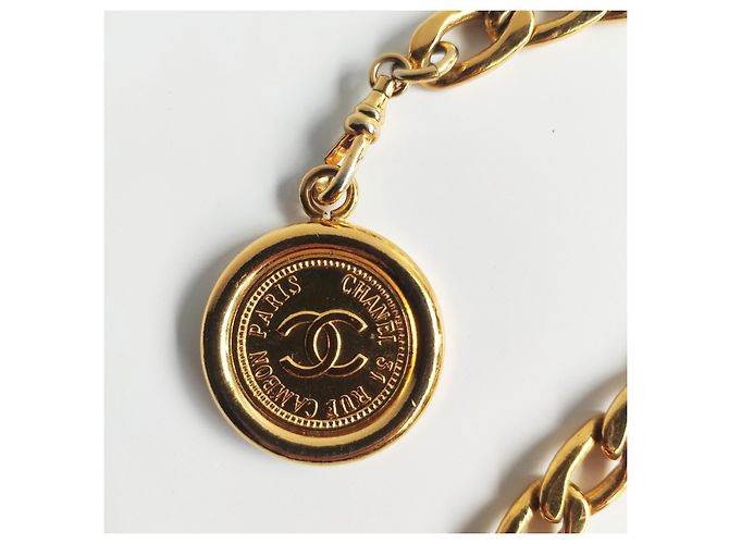 Cambon Chanel-Gürtel aus goldener Kette - Ansicht 5