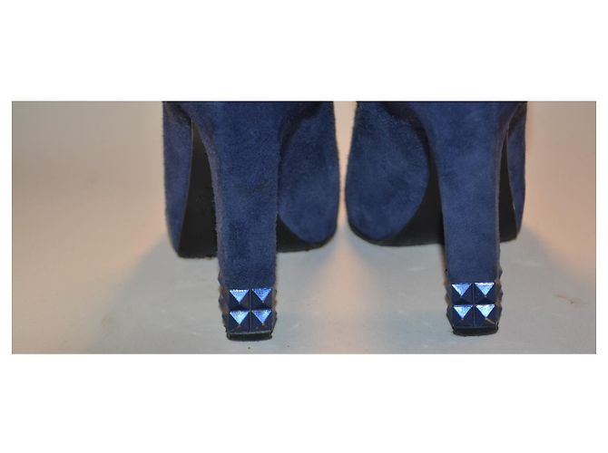 Sandali Le Silla in scamosciato blu - vista 4