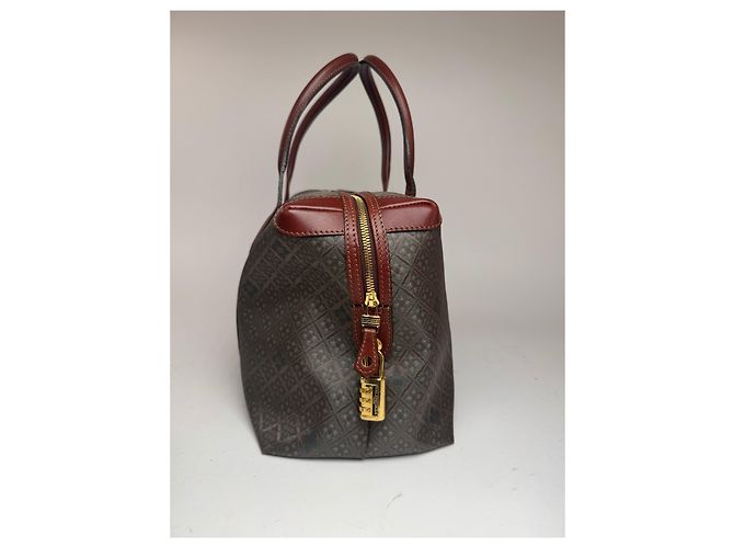 Borsa da weekend vintage Balenciaga monogramma verde marrone Cachi - vista 10