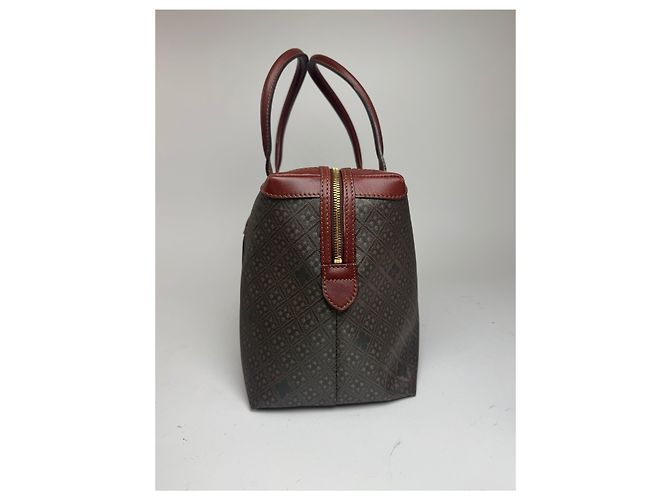 Borsa da weekend vintage Balenciaga monogramma verde marrone Cachi - vista 12