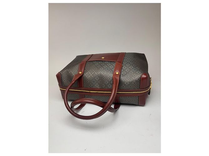 Borsa da weekend vintage Balenciaga monogramma verde marrone Cachi - vista 14