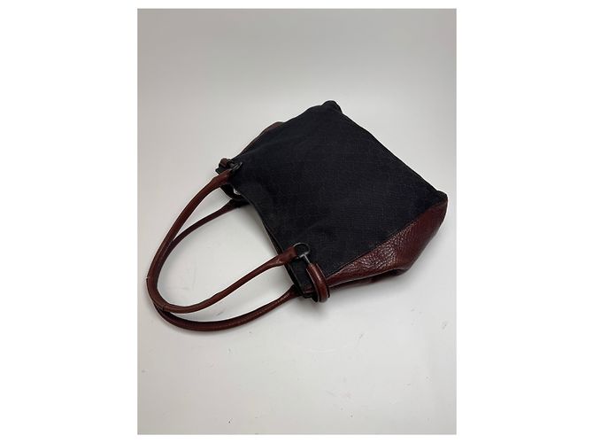 Vintage Gucci Monogramma Bah Nero Marrone - vista 10