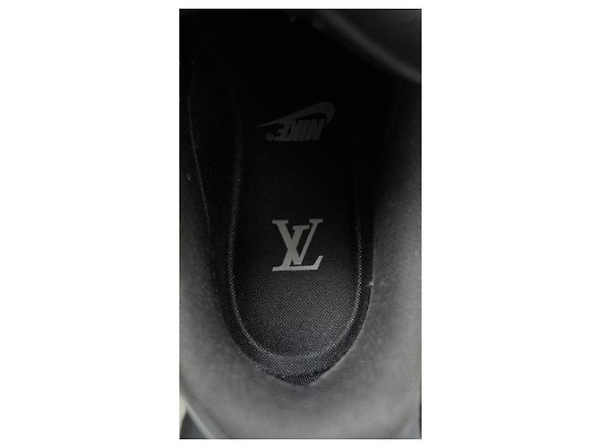 Louis Vuitton x Nike Air Force 1 Basso Nero - vista 8