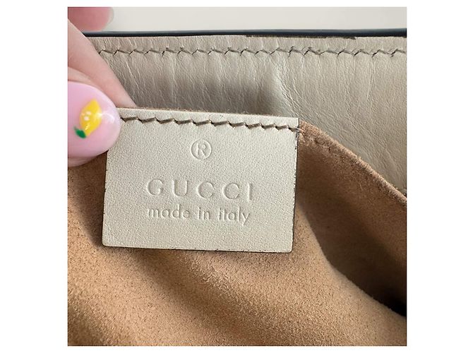 Borsa tote padlock GG supreme di Gucci Bianco - vista 13