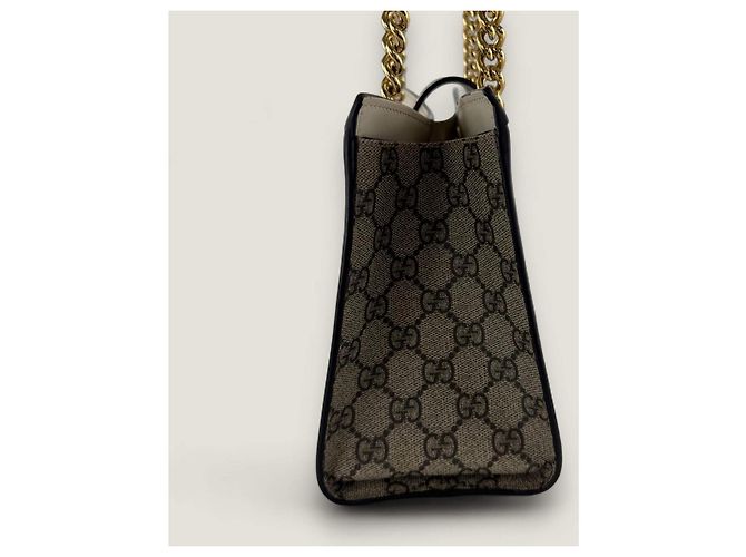 Borsa tote padlock GG supreme di Gucci Bianco - vista 19