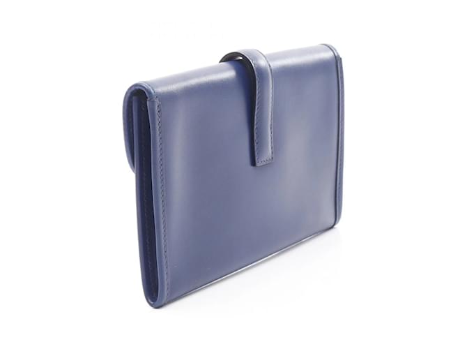 Clutch Hermès Jige Duo Second Blu navy - vista 3