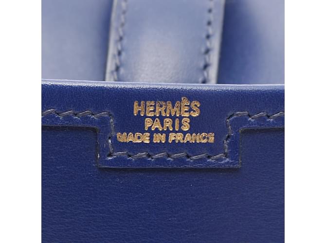 Clutch Hermès Jige Duo Second Blu navy - vista 5