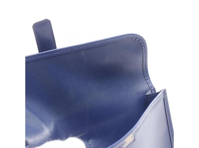 Clutch Hermès Jige Duo Second Blu navy - vista 7