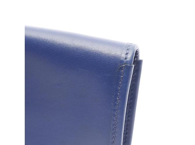 Clutch Hermès Jige Duo Second Blu navy - vista 9