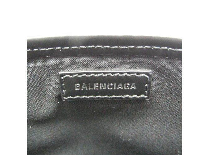 Borsa a mano Balenciaga Navy Cabas S Nero - vista 11