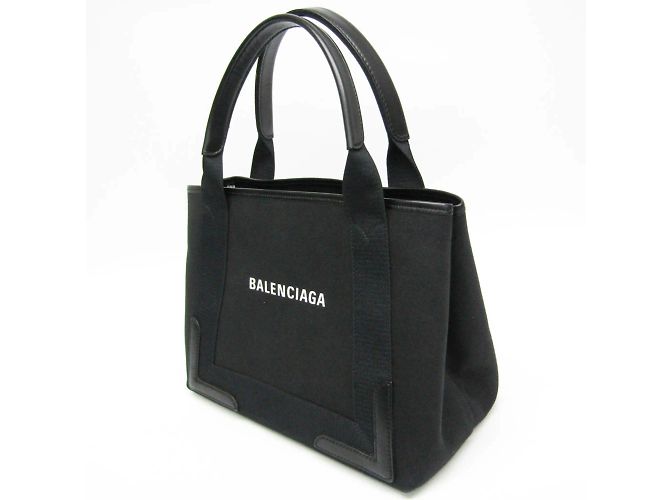Borsa a mano Balenciaga Navy Cabas S Nero - vista 7
