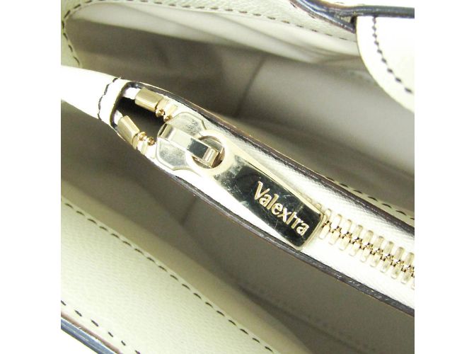 Borsa in pelle da donna Valextra V5U41 J Bianco sporco - vista 12