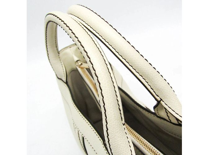 Borsa in pelle da donna Valextra V5U41 J Bianco sporco - vista 13