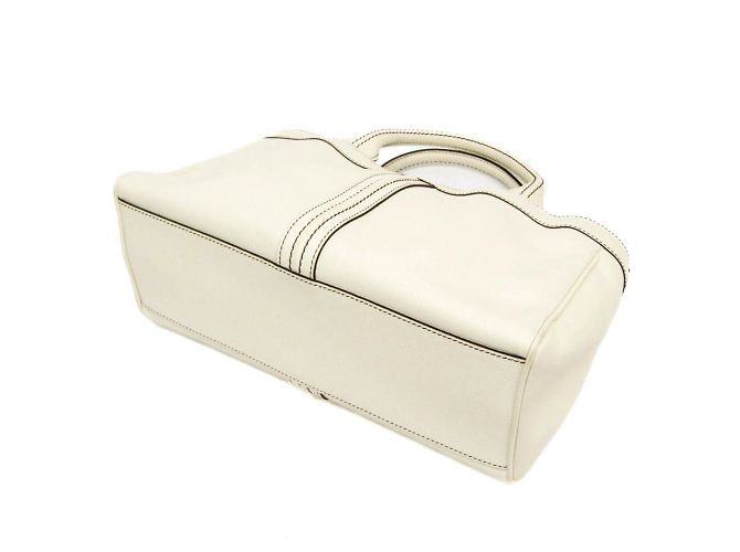 Borsa in pelle da donna Valextra V5U41 J Bianco sporco - vista 2