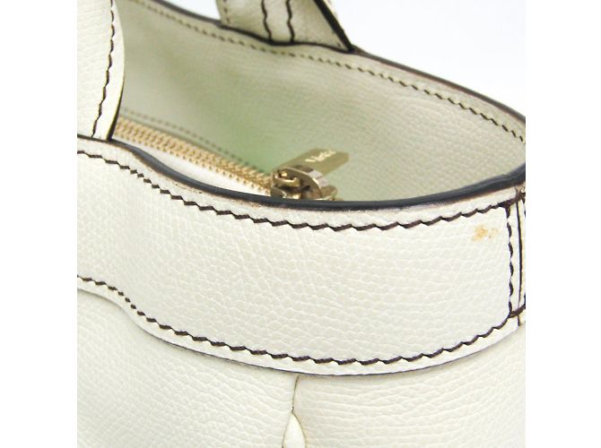 Borsa in pelle da donna Valextra V5U41 J Bianco sporco - vista 9