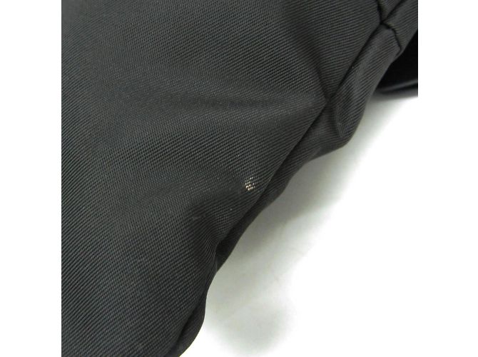 Borsa a spalla in nylon da donna Prada TESSUTO BT0741 Nero - vista 4