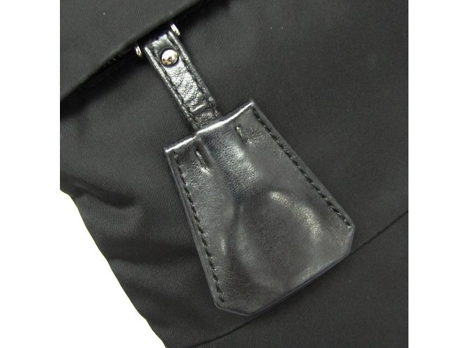 Borsa a spalla in nylon da donna Prada TESSUTO BT0741 Nero - vista 7