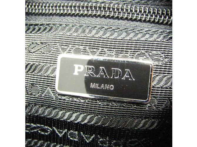 Damentasche aus Nylon Prada TESSUTO BT0741 Schwarz - Ansicht 11