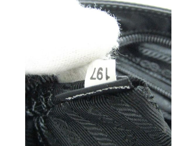 Damentasche aus Nylon Prada TESSUTO BT0741 Schwarz - Ansicht 13