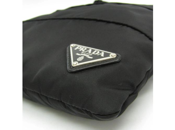 Damentasche aus Nylon Prada TESSUTO BT0741 Schwarz - Ansicht 5