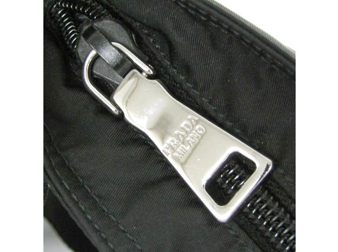 Damentasche aus Nylon Prada TESSUTO BT0741 Schwarz - Ansicht 9