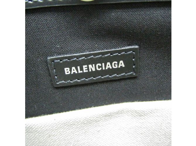 Borsa a Spalla Pochette Navy Balenciaga Nero Bianco sporco - vista 14