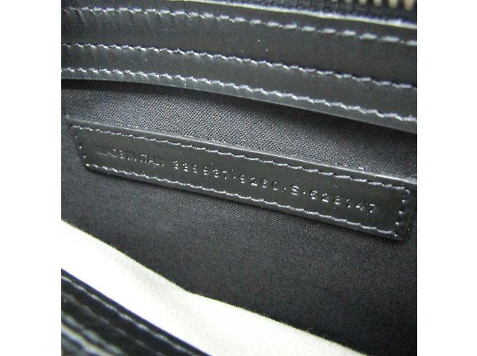 Borsa a Spalla Pochette Navy Balenciaga Nero Bianco sporco - vista 15