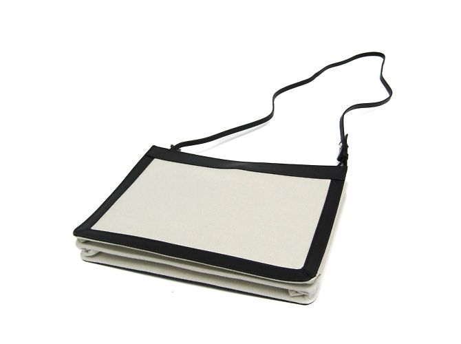 Borsa a Spalla Pochette Navy Balenciaga Nero Bianco sporco - vista 3