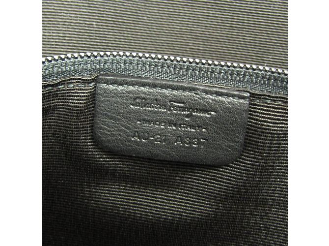 Damentasche Salvatore Ferragamo Gancini AU 21 A837 Schwarz - Ansicht 11