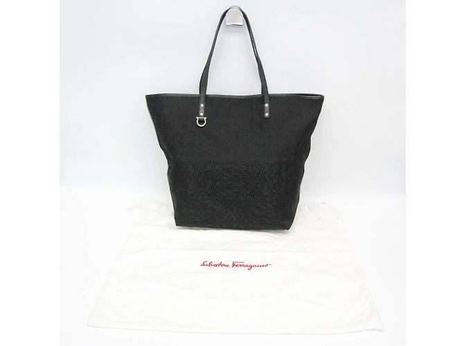 Damentasche Salvatore Ferragamo Gancini AU 21 A837 Schwarz - Ansicht 2