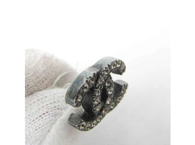 Orecchini in metallo con strass Chanel Coco Metallico - vista 5