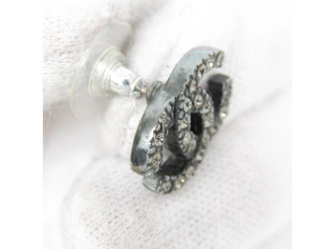 Orecchini in metallo con strass Chanel Coco Metallico - vista 8