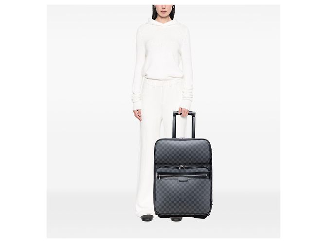 Bagaglio da affari Pegase 55 Damier Graphite Nero Louis Vuitton - vista 10