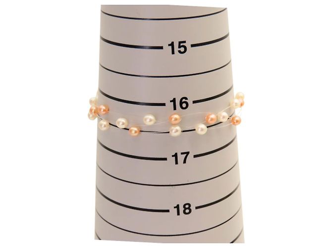 Tasaki K18 Yellow Gold Pearl 3-Strand Bracelet A2501008 Pink - view 10