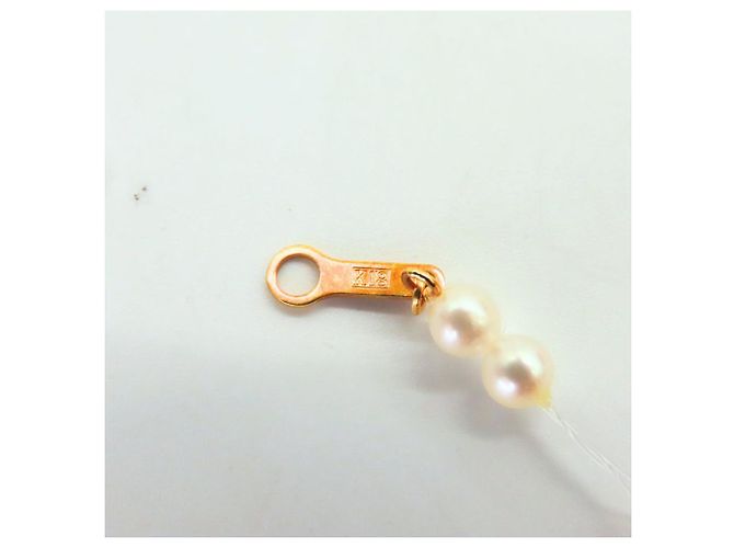 Tasaki K18 Yellow Gold Pearl 3-Strand Bracelet A2501008 Pink - view 7